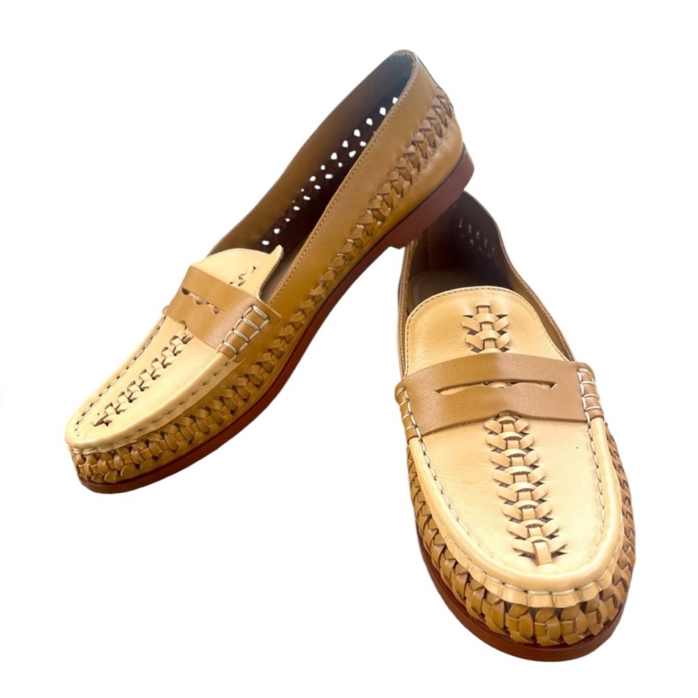 Anthropologie Pilcro Woven Leather Loafers - Picture 4 of 7